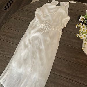 Maxi white dress size small